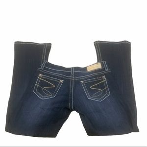 Seven 7 Dark Wash Tulip cut Flare Jeans Sz 29